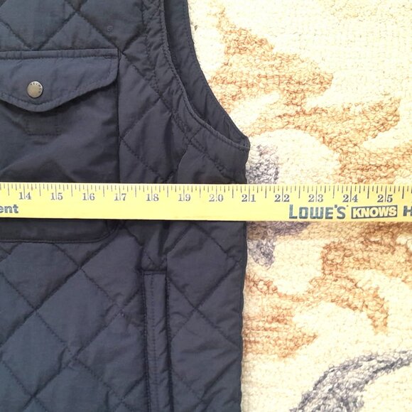 Relwen Quilted Vest Mens Large Diamond Puffer Snap Front Huckberry Navy Blue - Picture 5 of 9